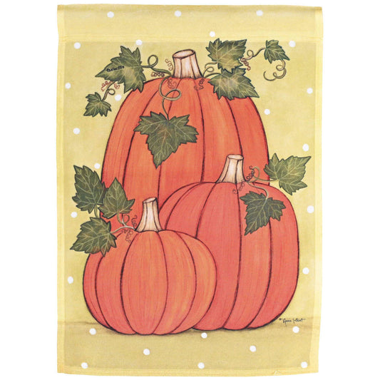 Flag Happy Pumpkins 13x18