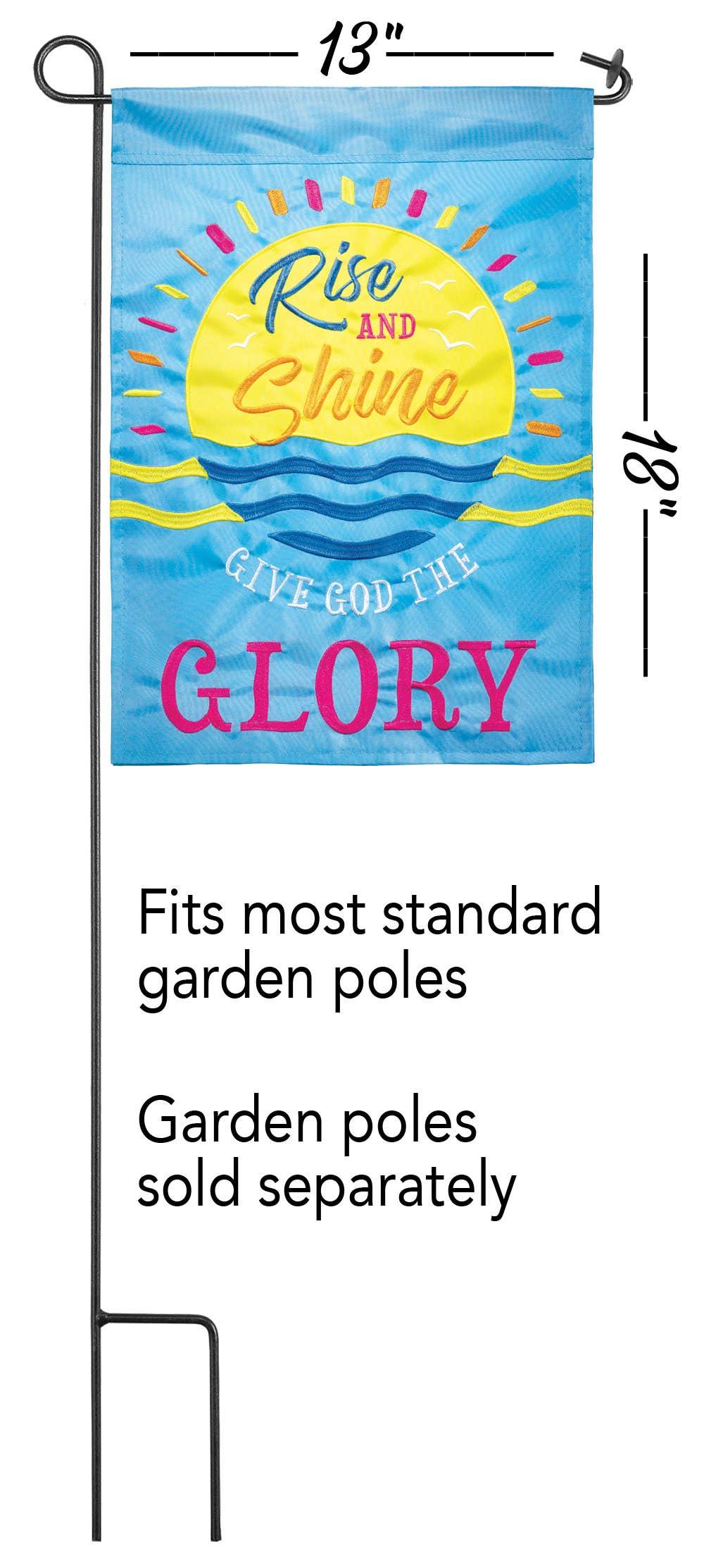 Give God the Glory Garden Flag