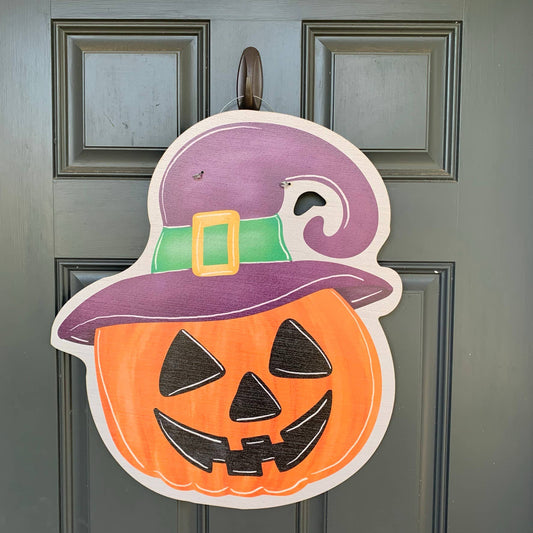 Jack-o-lantern Door Hanger 23"