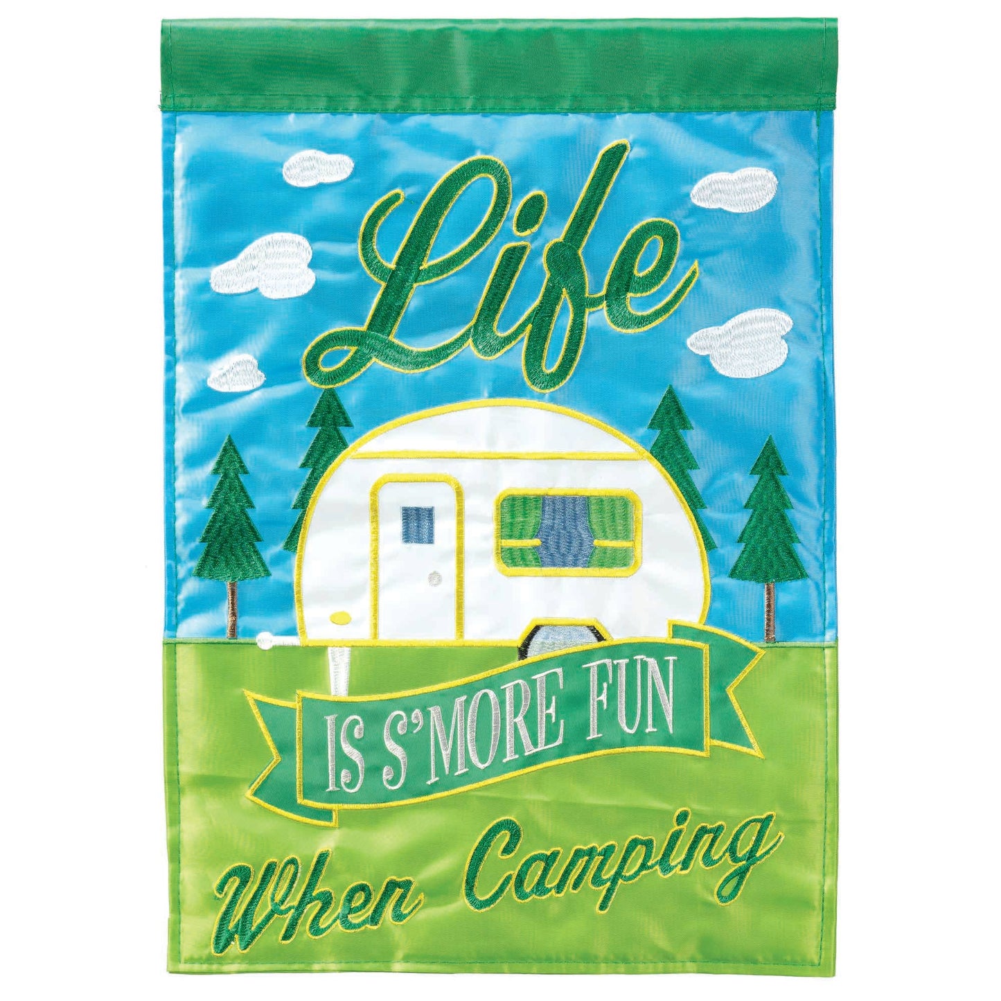 Camping Life Garden Flag