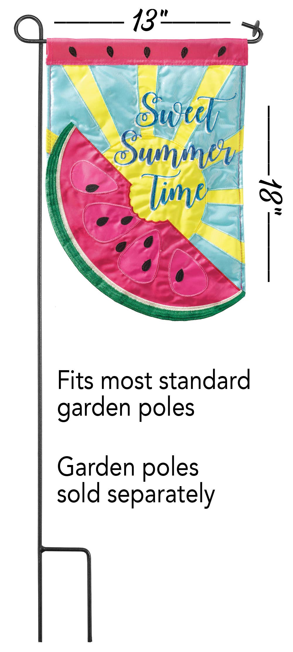 Watermelon Summertime Garden Flag