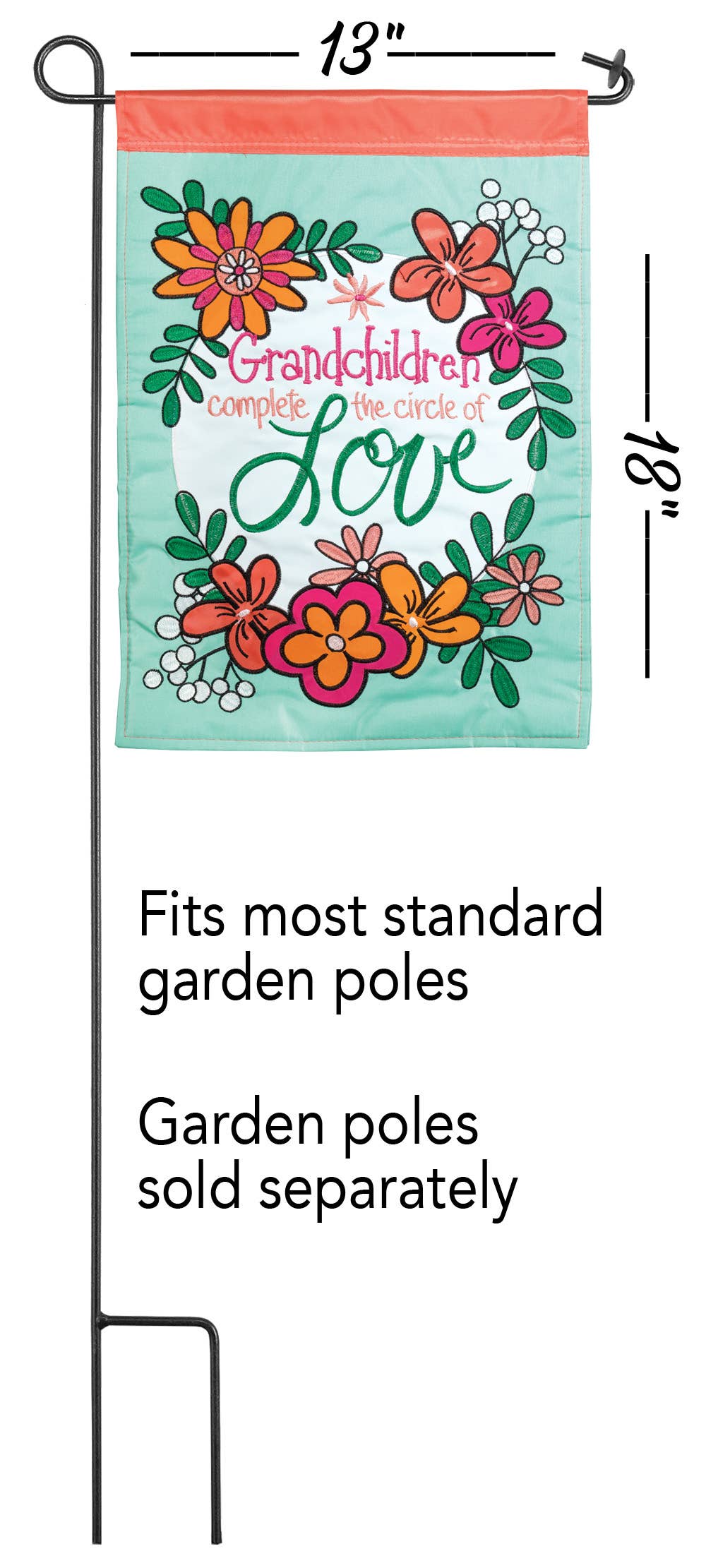 Grandchildren Garden Flag