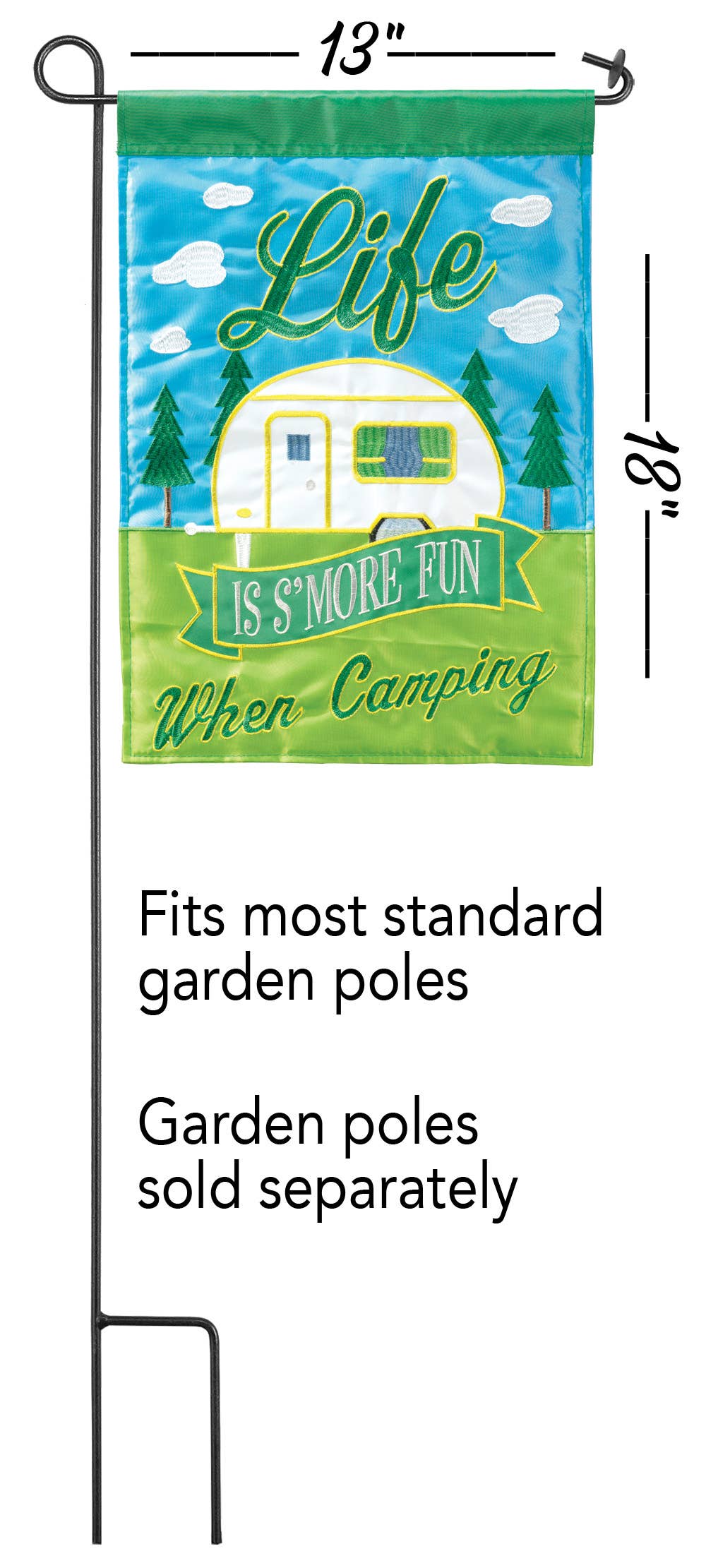 Camping Life Garden Flag