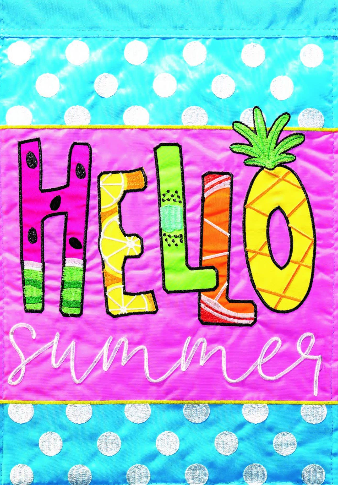 Hello Summer Garden Flag