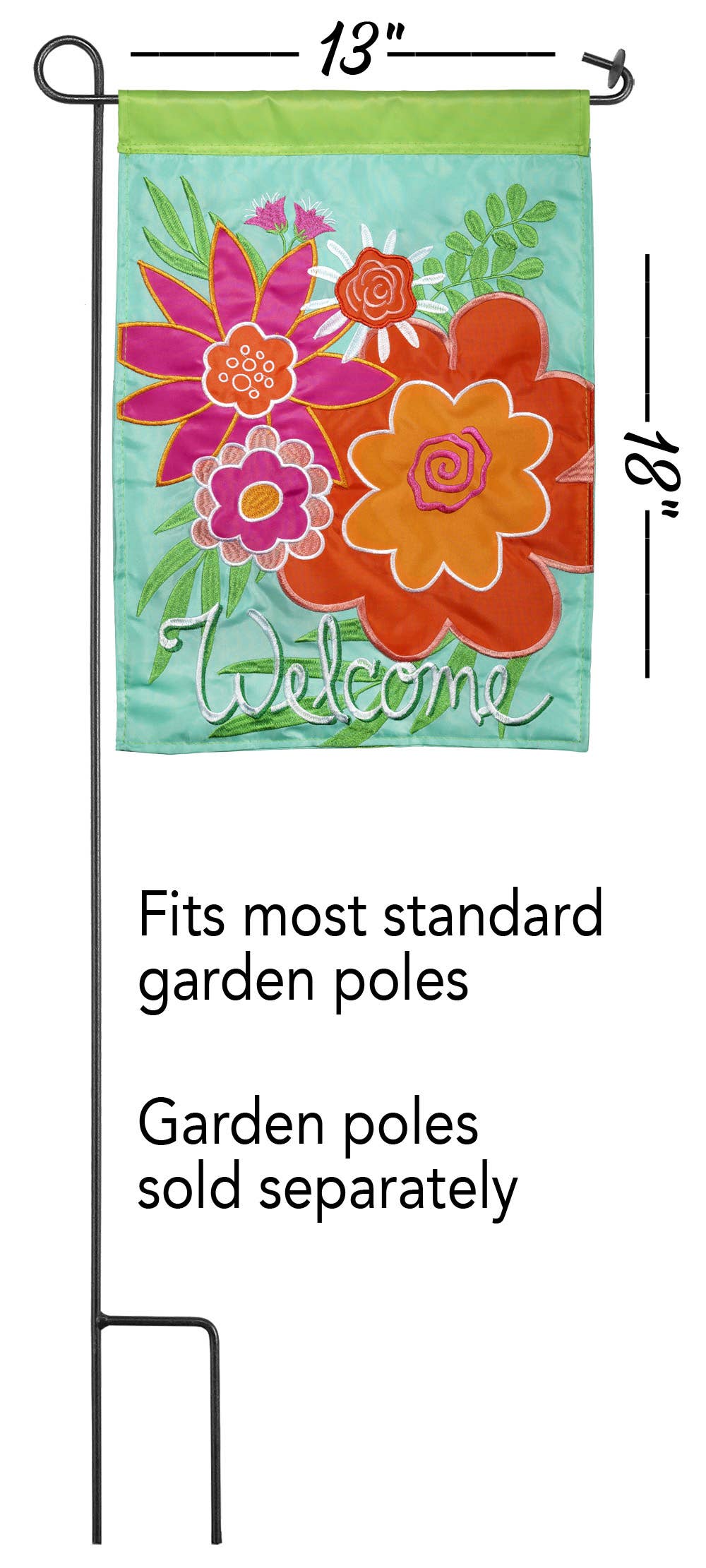 Welcome Summer Garden Flag