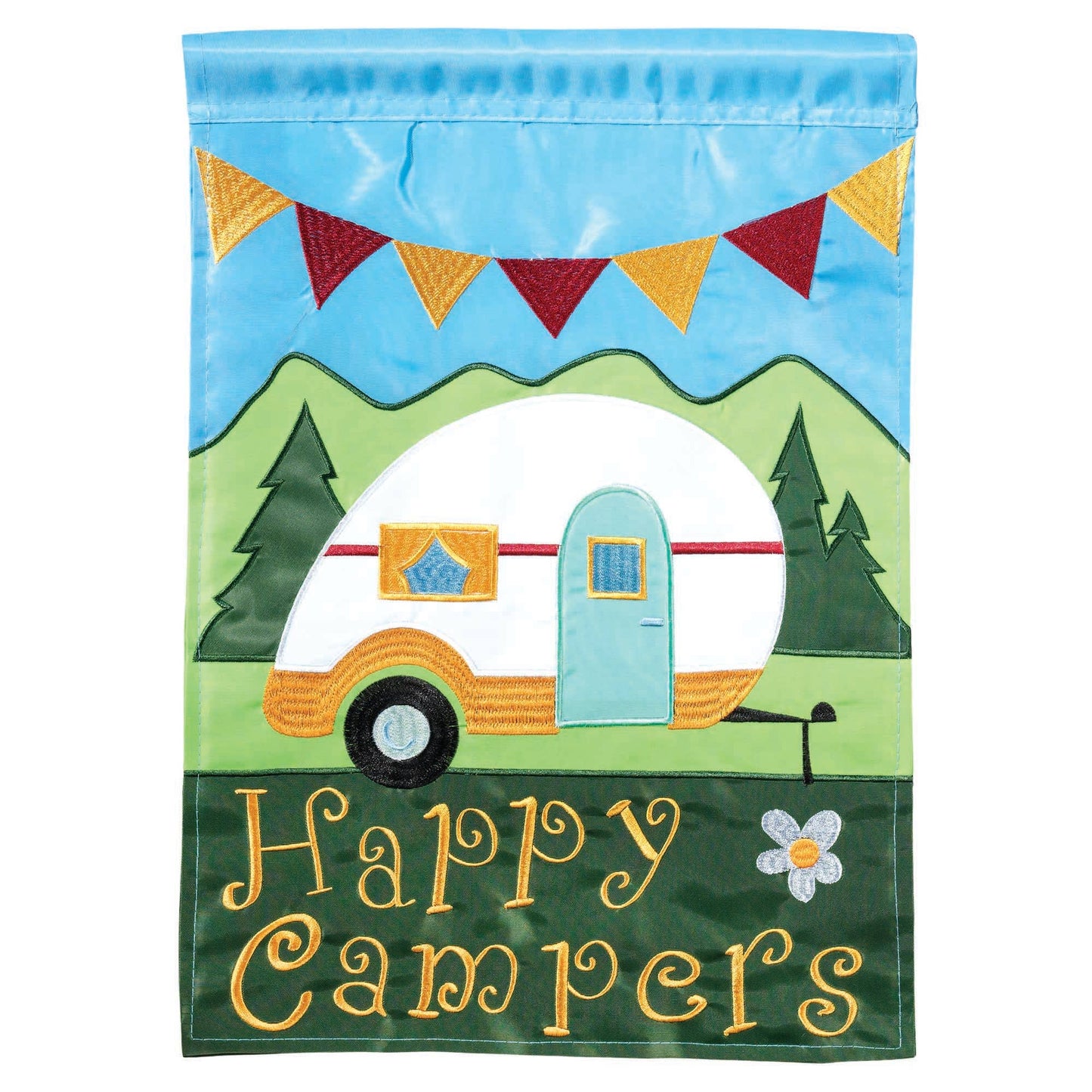 Happy Campers Garden Flag