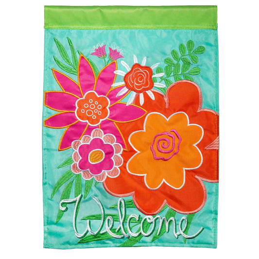 Welcome Summer Garden Flag